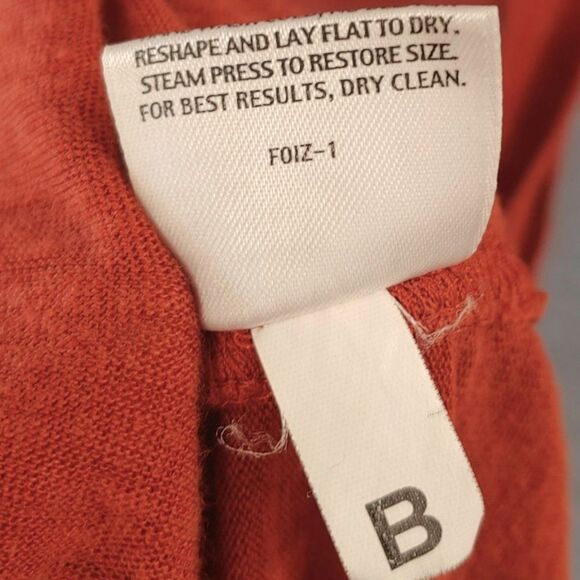 Minimalist Eileen Fisher Rust Sienna Linen A Line Tunic Tank Top Womens Small - Picture 11 of 12